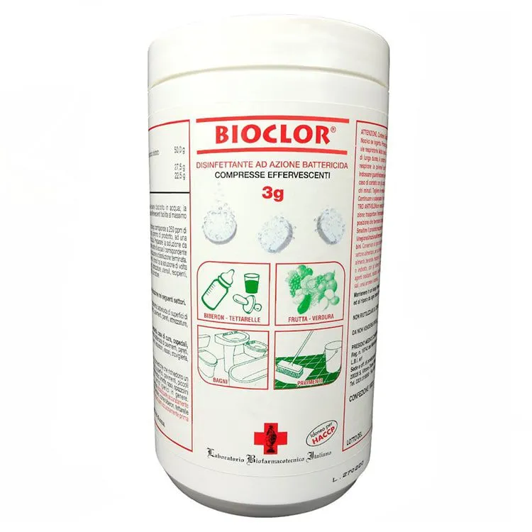 Bioclor Detergente industriale disinfettante in compresse a base do cloro haccp pmc