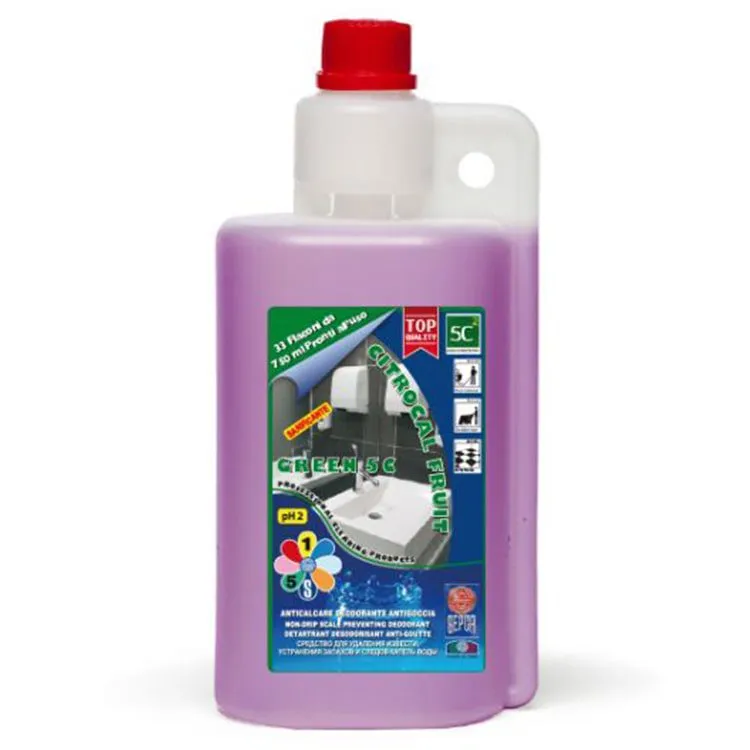 Detersivo concentrato per pavimenti superfici bagno professionale Citrocal Fruit 5c