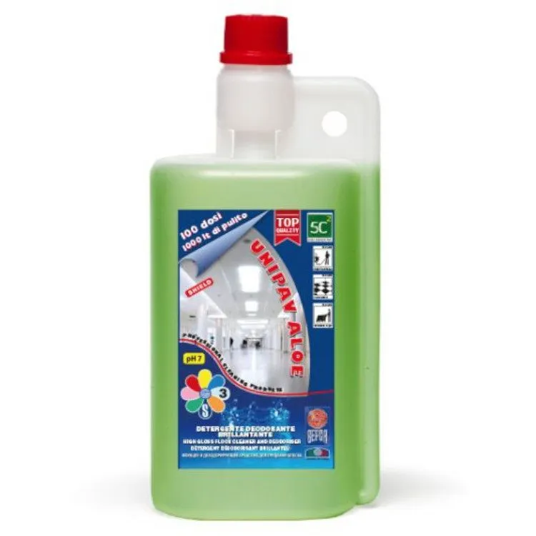 Detersivo pavimenti concentrato neutro professionale Unipav Aloe 5C 1lt