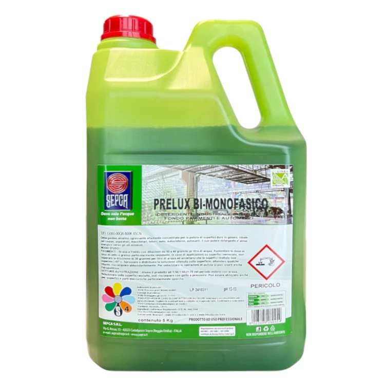 Detersivo pavimenti e superfici concentrato Prelux bi monofasico 5lt