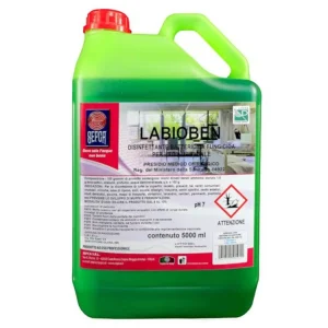 Detersivo pavimenti e superfici concentrato igienizzante professionale Labioben ph neutro haccp 5lt
