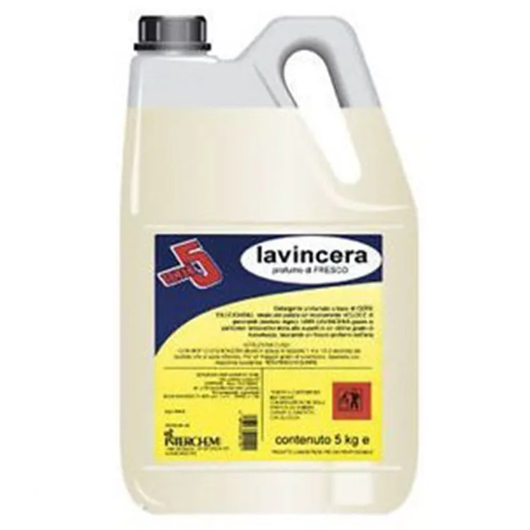 Detersivo pavimenti neutro con cera professionale Uni 5 lavincera 5lt