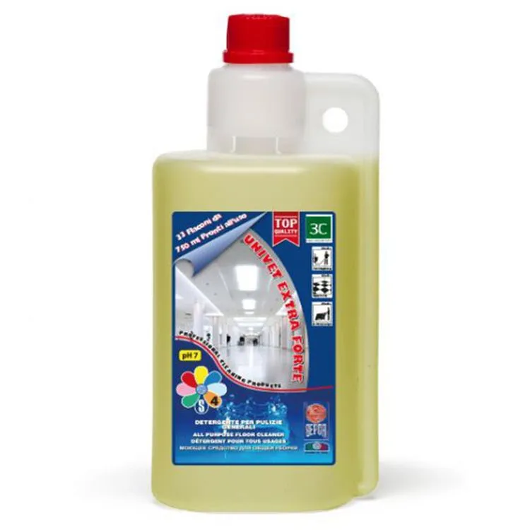 Detersivo pavimenti neutro concentrato professionale Univet Extra Forte 3C 1lt
