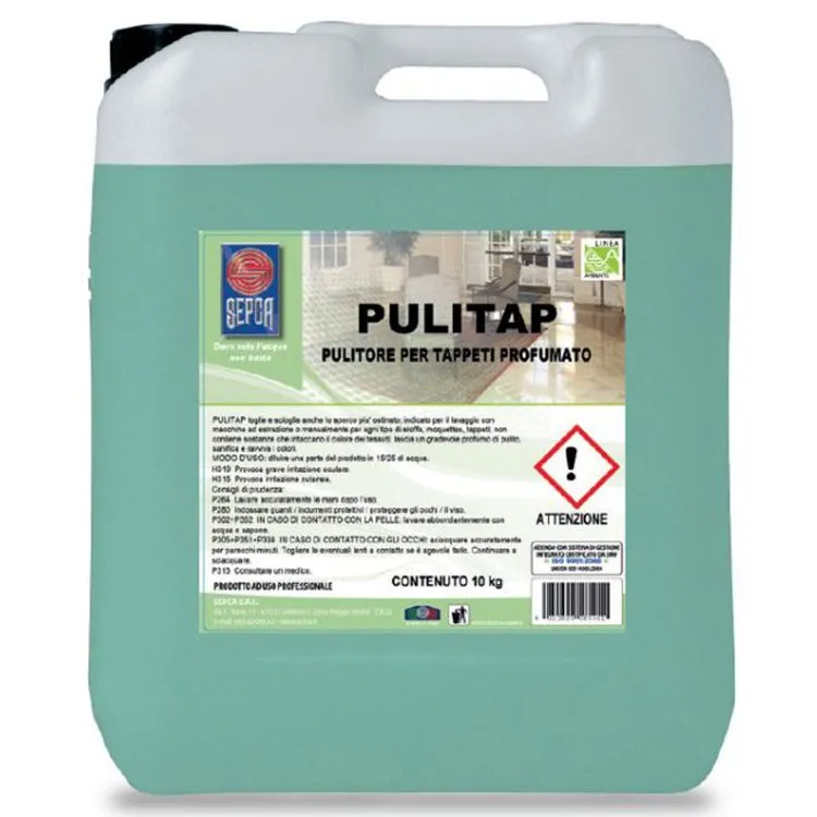 Pulitap detergente profumato per tappeti e moquette concentrato 10lt