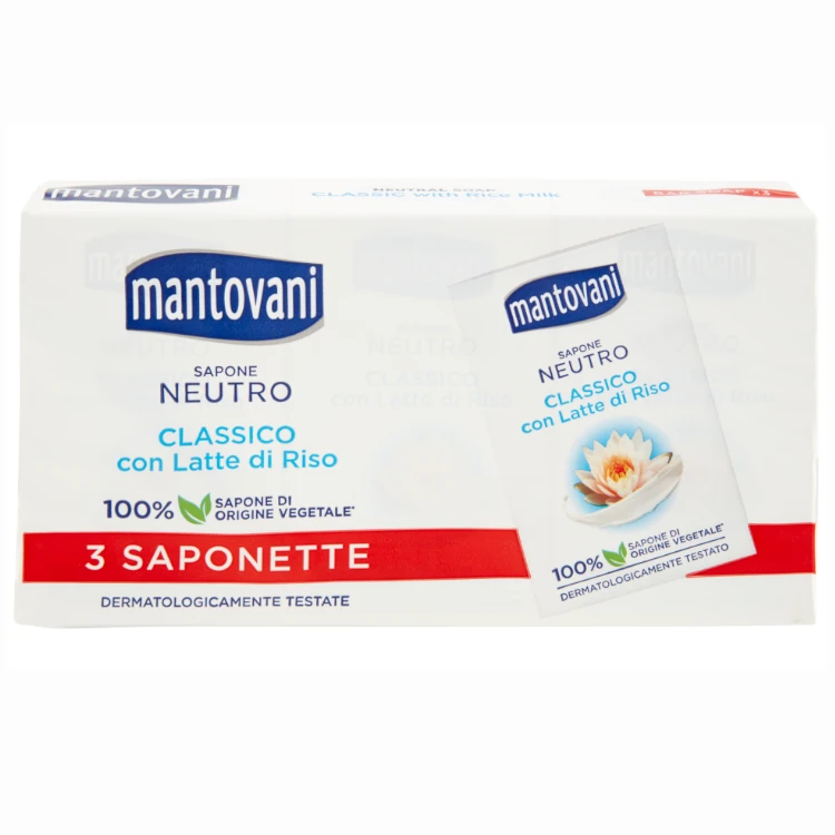 Sapone neutro mantovani con latte di riso