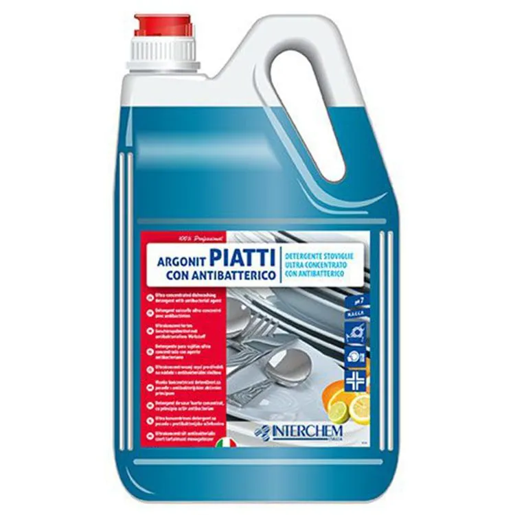Detersivo antibatterico professionale per stoviglie Argonit Piatti HACCP 5 litri.