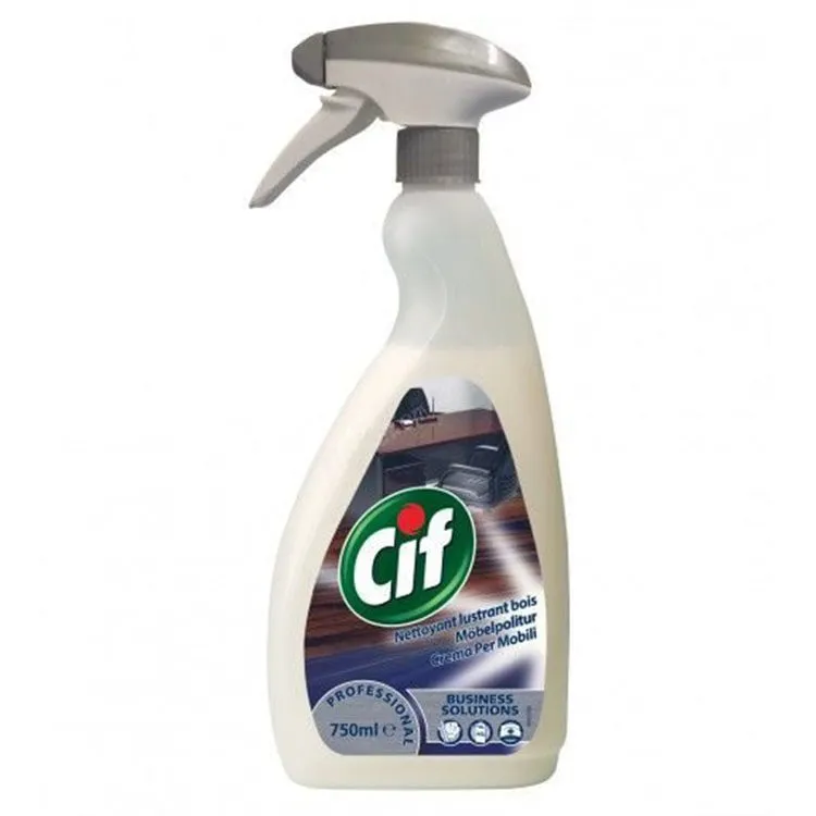 Detergente Cif spray multisuperficie per mobili e legno.