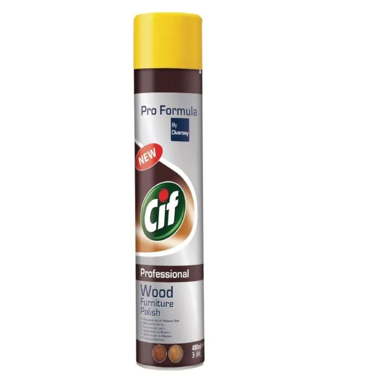 Cif spray lucidante professionale per legno.