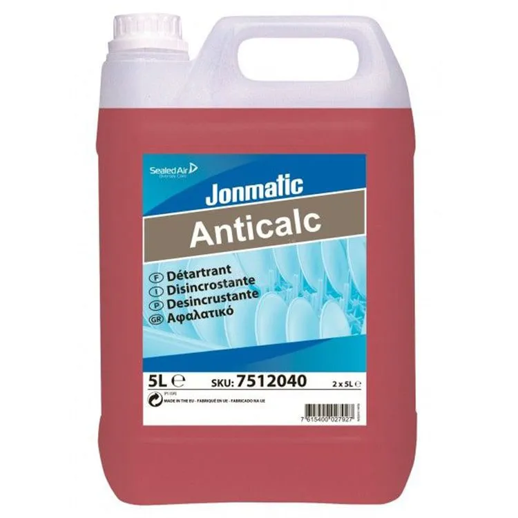 Jonmatic detergente anticalcare per lavastoviglie 5 litri.