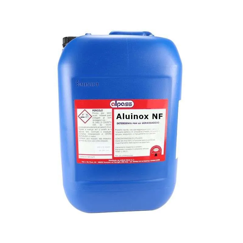 Detergente acido Aluinox NF Allpass per cerchi auto, azione decapante 20 kg