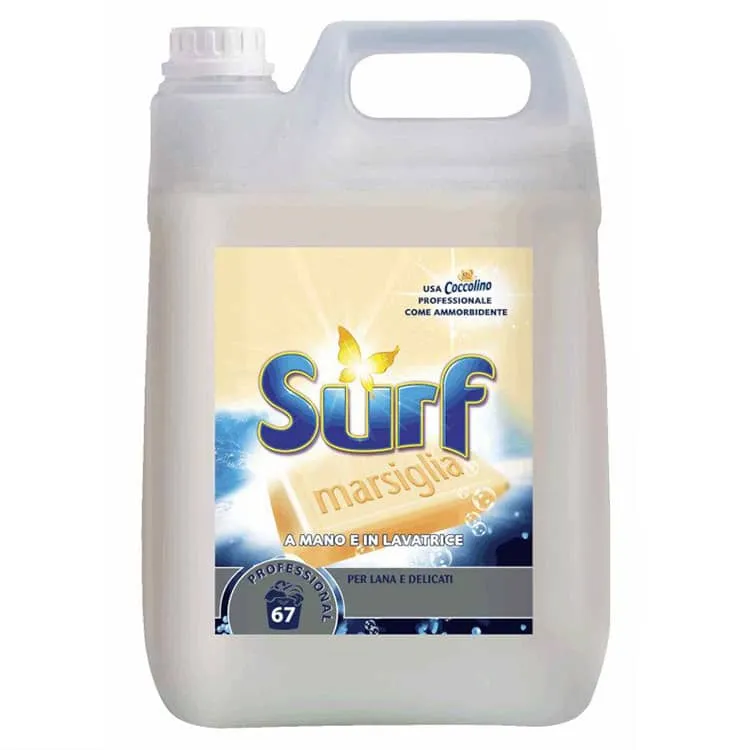 Detersivo liquido Surf per lana e delicati profumo Marsiglia 5 litri.