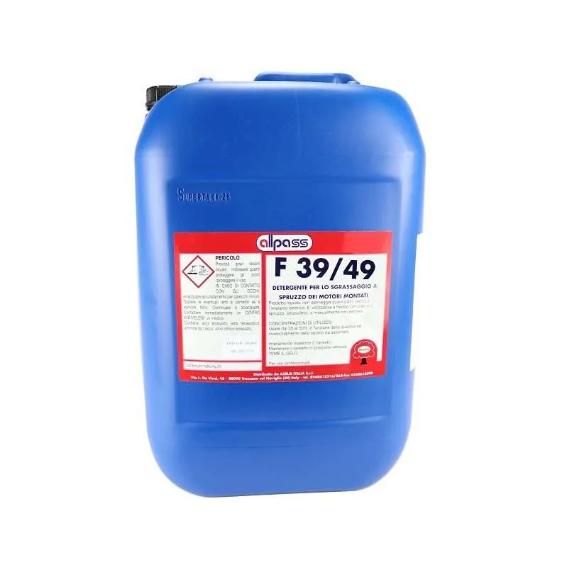 Detergente ecologico F39 49 biodegradabile per esterni auto 20 kg