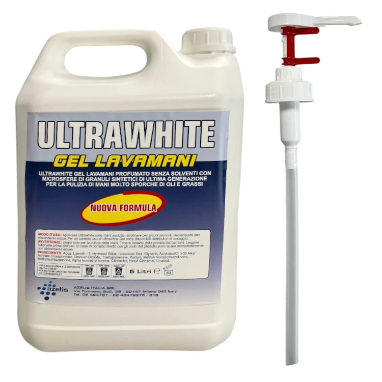 gel lavamani utrawhite con pompetta dosatore