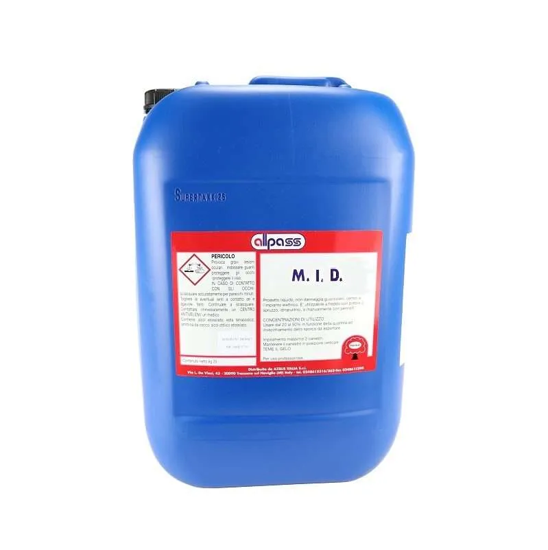 Detergente monocomponente Allpass Mid per esterni auto a nebulizzazione 20 kg