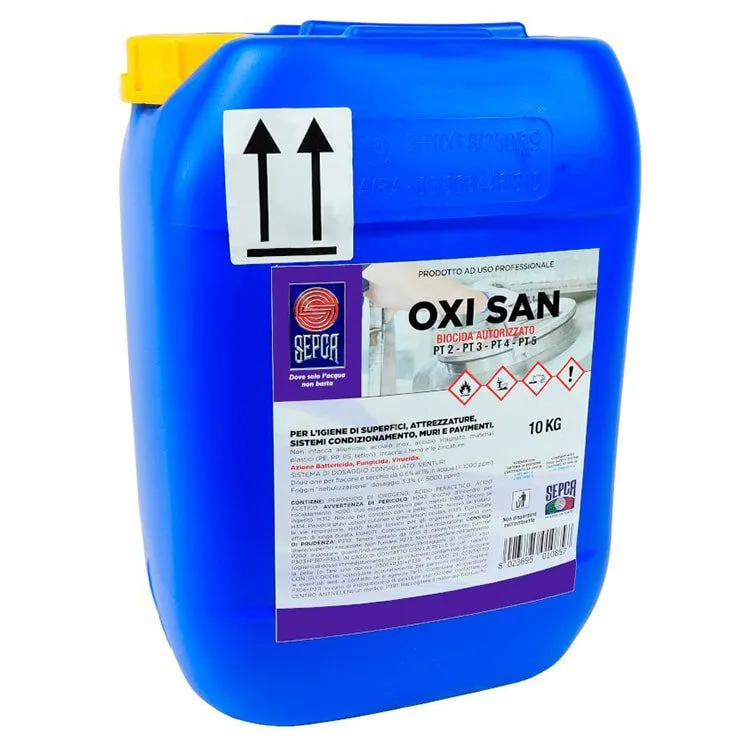 Oxi San detergente biocida industriale HACCP PMC 10 litri.