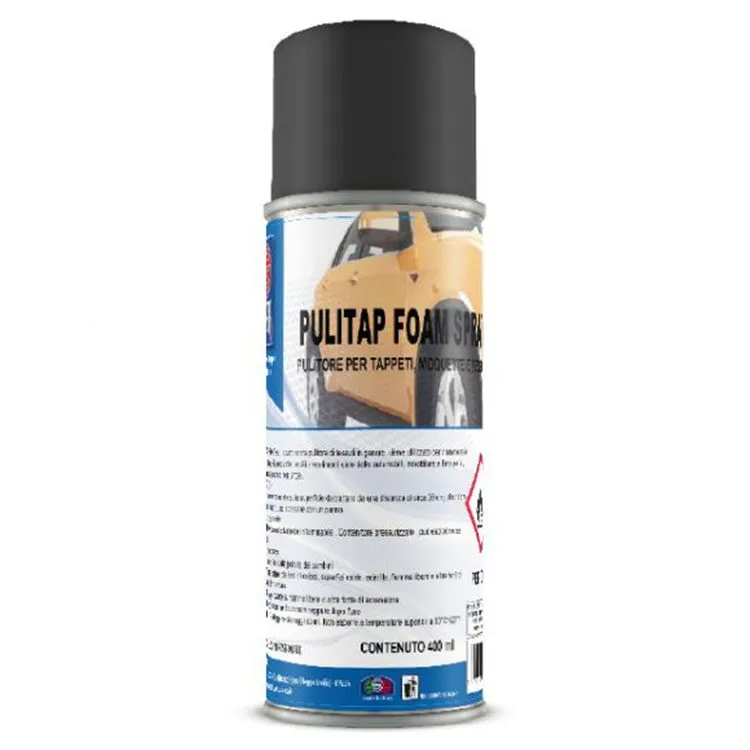Detergente schiumogeno attivo Pulitap Foam per tessuti e moquette