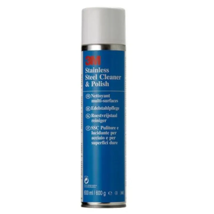 Spray pulitore per acciaio 3M Stainless Cleaner.