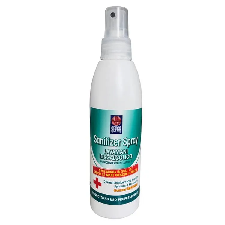 Spray igienizzante mani idroalcolico Sepca Sanitizer 200ml