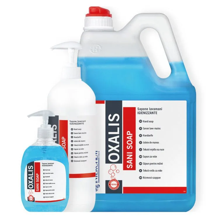 Sapone antibatterico Oxalis Sani Soap in diversi formati