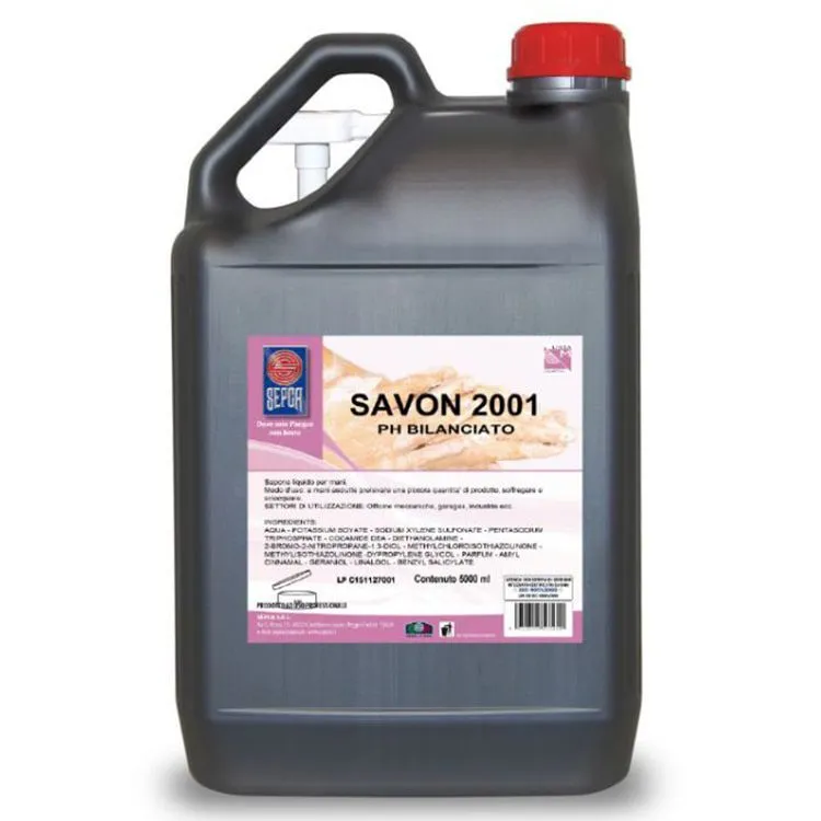 Sapone liquido Savon 2001 con dispenser Sepca 5kg