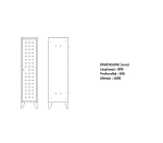 Armadio spogliatoio design 1 anta dimensioni