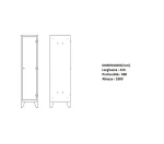 Armadio spogliatoio hpl 1 anta dimensioni 415x500x1800