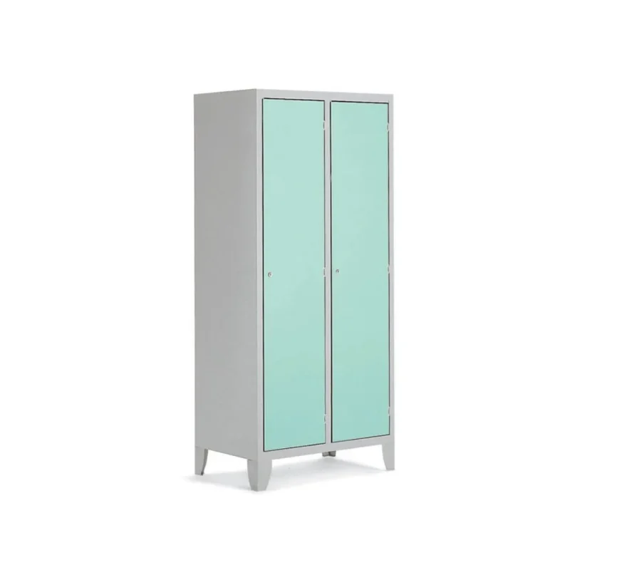 Armadio spogliatoio hpl 2 ante verde chiaro 800x500x1800
