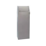 Gettacarta in acciaio inox lucido 50 lt 240x330x940 mm