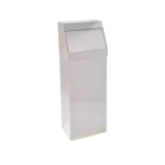 Gettacarta in acciaio inox lucido cop push 50 lt 240x330x940 mm