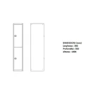 Trendline silver armadio 2 ante misure 360x500x1800mm