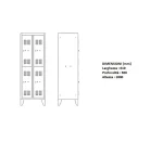armadio spogliatoio locher multiplus 4 posti 320x500x1800 mm dimensioni
