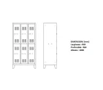 armadio spogliatoio locher multiplus 6 posti 320x500x1800 mm dimensioni