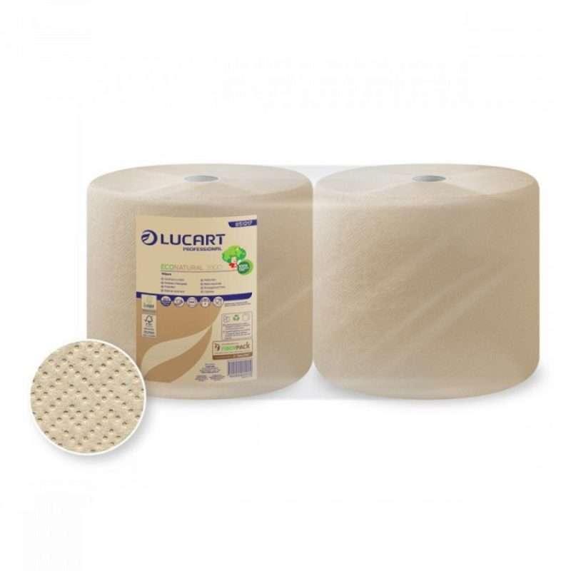 eco natural 3800 ecolabel cellulosa riciclata bobine asciugatutto industriali