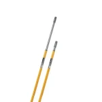 manici telescopici per scope con attacco a vite 130 cm giallo grigio