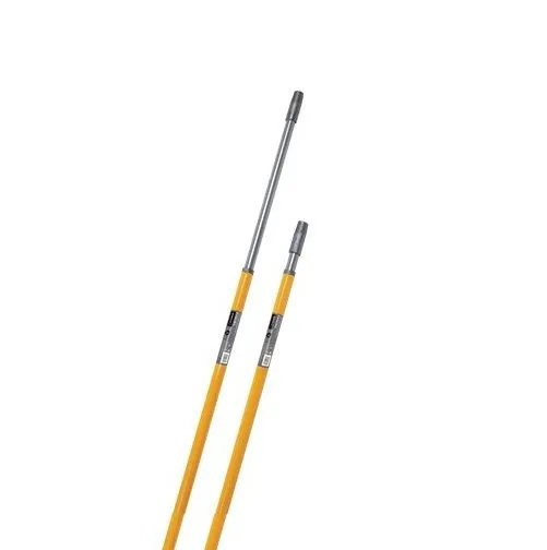 manici telescopici per scope con attacco a vite 130 cm giallo grigio