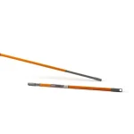 manico scopa telescopico 130 cm attacco a vite arancione