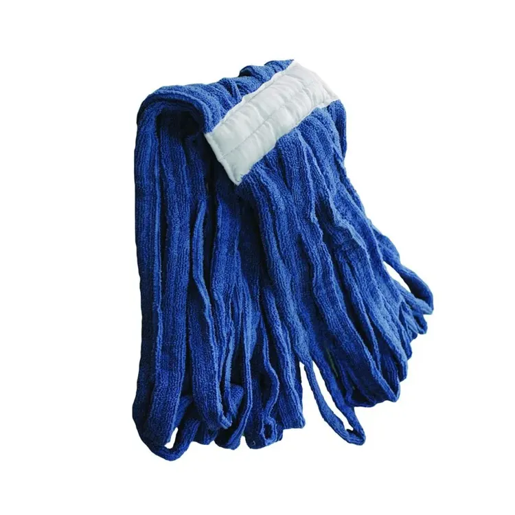 Mop in microfibra blu, modello Ken Mop, 350 grammi, con pinza
