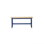 panca spogliatoio 100 cm blu con portascarpe robusta