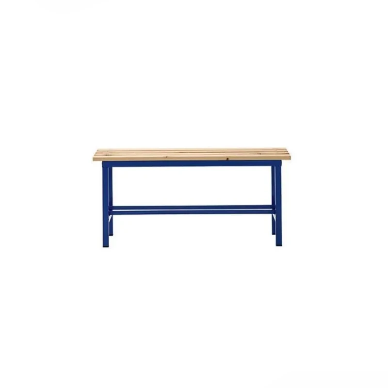 panca spogliatoio 100 cm blu con portascarpe robusta