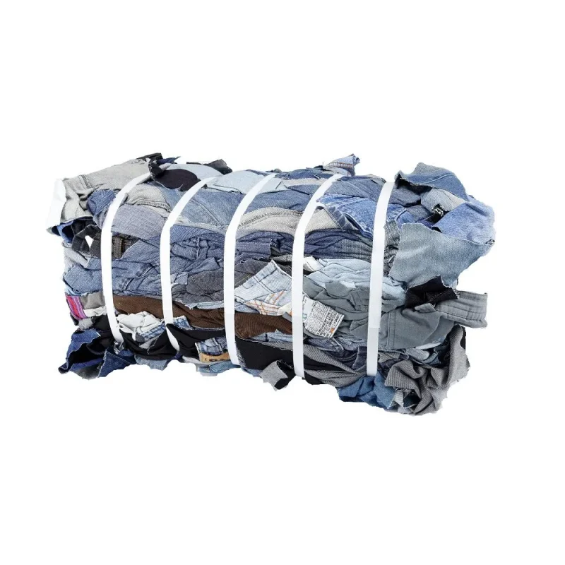Pezzame jeans per pulizia industriale, 20 kg