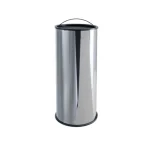 posacenere inox lucido cromato maxi a sabbia 25 lt
