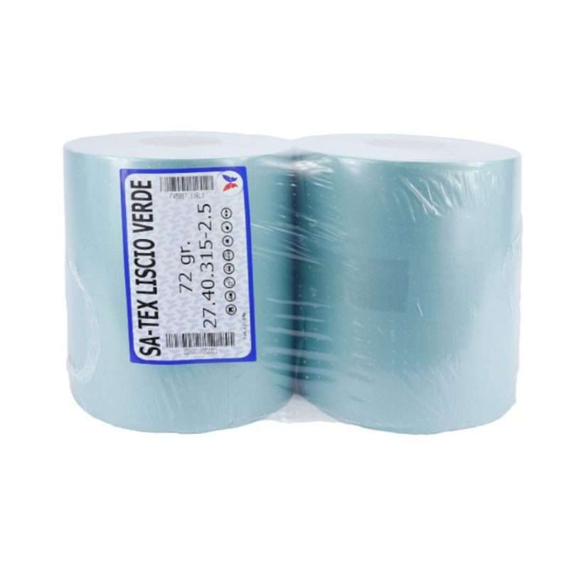 sa tex bobina panno carta tnt liscia verde 72 grammi