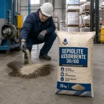 sepiolite assorbente industiale per olio