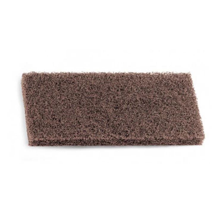 tampone abrasivo perpavimento scraber 25x12cm marrone