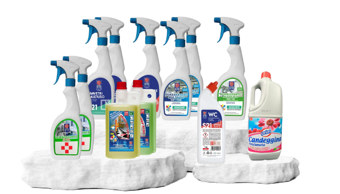 Kit di detergenti professionali BnBoost per case vacanze