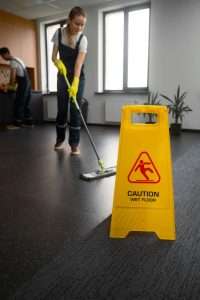 Uso di prodotti specifici per pulizia professionale
