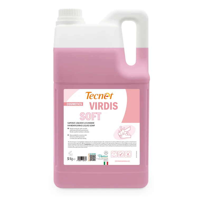 sapone lavamani liquido tecnet virdis soft 5lt