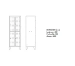 armadio spogliatoio a 4 posti multiplus design