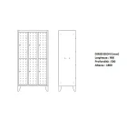 armadio spogliatoio a 6 posti multiplus design