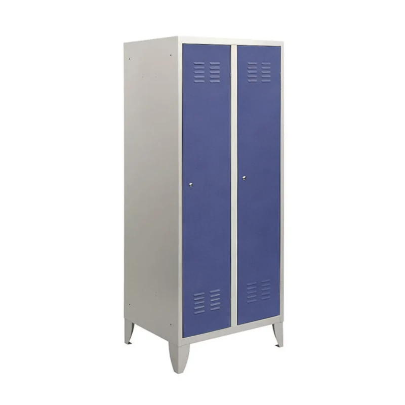 armadio spogliatoio locker duoplus 2 ante blu